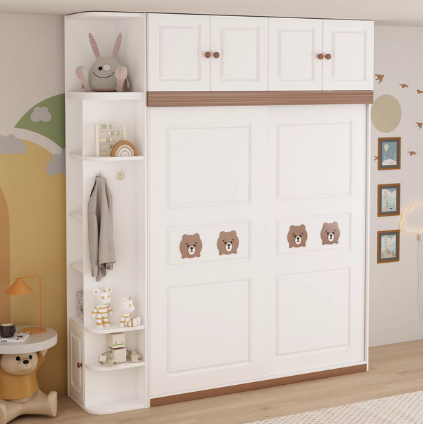 实木简约儿童衣柜卡通可爱宝宝 